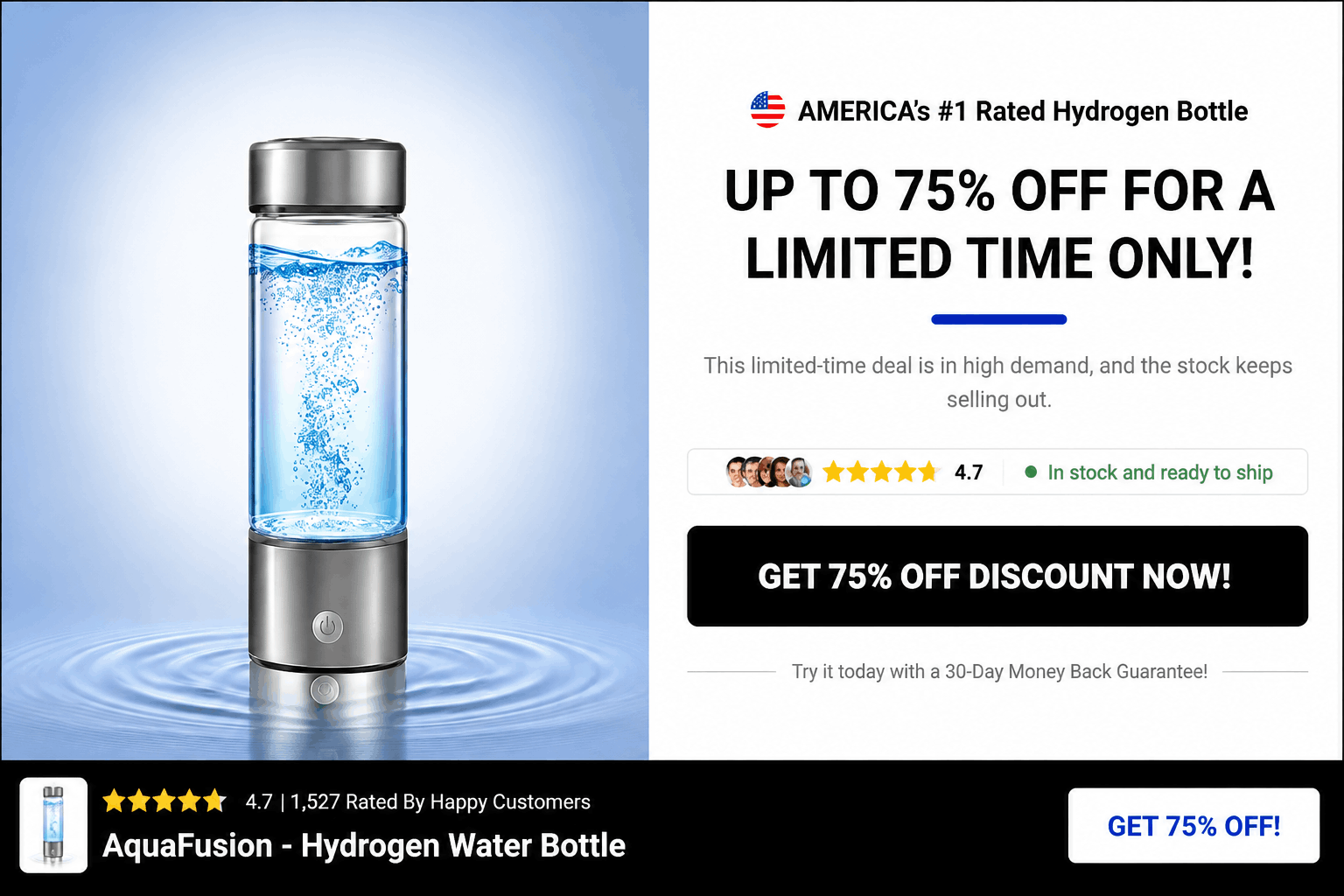 Hydrogen Water Bottle